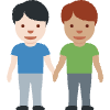 Men Holding Hands Light Skin Tone Medium Skin Tone Element from Twemoji Emoji Set