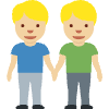 Men Holding Hands Medium Light Skin Tone Element from Twemoji Emoji Set
