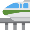 Monorail Element from Twemoji Emoji Set