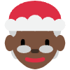 Mrs. Claus Dark Skin Tone Element from Twemoji Emoji Set