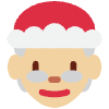 Mrs. Claus Medium Light Skin Tone Element from Twemoji Emoji Set