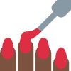 Nail Polish Dark Skin Tone Element from Twemoji Emoji Set