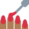 Nail Polish Medium Dark Skin Tone Element from Twemoji Emoji Set