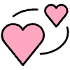 Revolving Hearts Element from OpenMoji Emoji Set