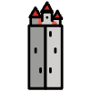 Schwäbisch Gmünd Fünfknopfturm Element from OpenMoji Emoji Set