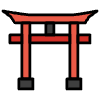 Shinto Shrine Element from OpenMoji Emoji Set