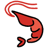 Shrimp Element from OpenMoji Emoji Set