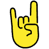 Sign Of The Horns Element from OpenMoji Emoji Set