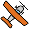 Small Airplane Element from OpenMoji Emoji Set