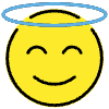 Smiling Face With Halo Element from OpenMoji Emoji Set