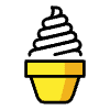 Soft Ice Cream Element from OpenMoji Emoji Set