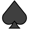 Spade Suit Element from OpenMoji Emoji Set