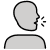 Speaking Head Element from OpenMoji Emoji Set