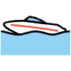 Speedboat Element from OpenMoji Emoji Set