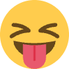 Squinting Face With Tongue Element from Twemoji Emoji Set