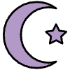 Star And Crescent Element from OpenMoji Emoji Set
