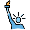 Statue Of Liberty Element from OpenMoji Emoji Set
