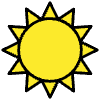 Sun Element from OpenMoji Emoji Set