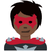 Supervillain Dark Skin Tone Element from Twemoji Emoji Set