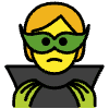 Supervillain Element from OpenMoji Emoji Set