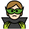 Supervillain Light Skin Tone Element from OpenMoji Emoji Set