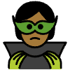 Supervillain Medium Dark Skin Tone Element from OpenMoji Emoji Set