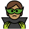Supervillain Medium Skin Tone Element from OpenMoji Emoji Set