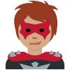 Supervillain Medium Skin Tone Element from Twemoji Emoji Set
