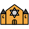 Synagogue Element from OpenMoji Emoji Set