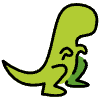 T Rex Element from OpenMoji Emoji Set