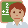 Teacher Medium Skin Tone Element from Twemoji Emoji Set