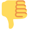 Thumbs Down Emoji from Twemoji Set | Free Download as SVG Vector and Transparent PNG | Streamline emojis