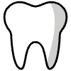 Tooth Element from OpenMoji Emoji Set