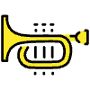 Trumpet Element from OpenMoji Emoji Set