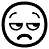 Unamused Face High Contrast Element from Fluent Emoji High Contrast Set