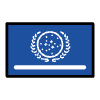 United Federation Of Planets Flag Star Trek Element from OpenMoji Emoji Set