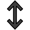 Up Down Black Arrow Element from OpenMoji Emoji Set