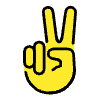 Victory Hand Element from OpenMoji Emoji Set