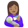 Woman Feeding Baby Medium Skin Tone Element from Noto Emojis Set