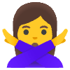 Woman Gesturing No Element from Noto Emojis Set