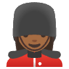 Woman Guard Medium Dark Skin Tone Element from Noto Emojis Set
