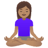 Woman In Lotus Position Medium Skin Tone Element from Noto Emojis Set