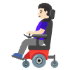 Woman In Motorized Wheelchair Light Skin Tone Element from Noto Emojis Set