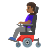 Woman In Motorized Wheelchair Medium Dark Skin Tone Element from Noto Emojis Set