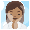 Woman In Steamy Room Medium Skin Tone Element from Noto Emojis Set
