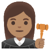 Woman Judge Medium Skin Tone Element from Noto Emojis Set