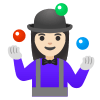 Woman Juggling Light Skin Tone Element from Noto Emojis Set