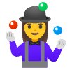 Woman Juggling Element from Noto Emojis Set