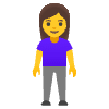 Woman Standing Element from Noto Emojis Set