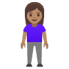 Woman Standing Medium Skin Tone Element from Noto Emojis Set